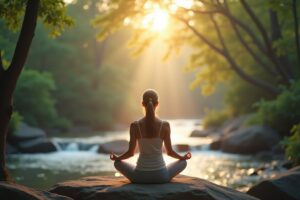 Yoga zur Förderung von Entspannung und Heilung