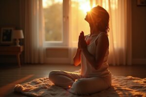 Yoga Atemübungen abends zur Entspannung