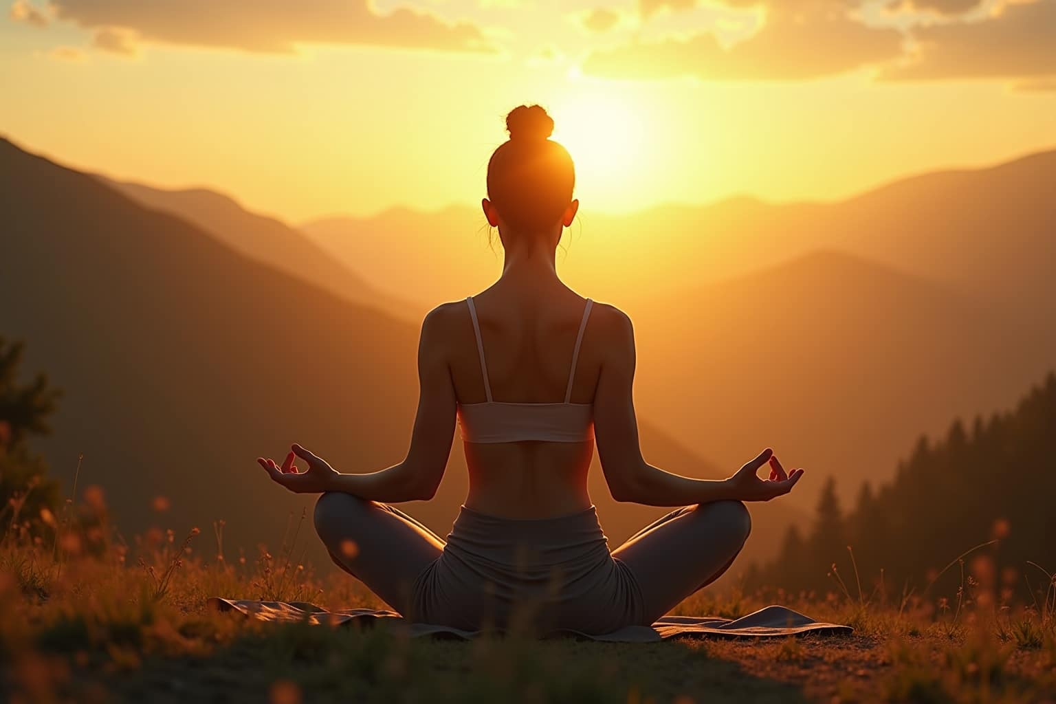Kraftvoller Start: Yoga Meditation am Morgen